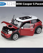 WELLY 1:24 BMW Mini Cooper S Paceman Alloy Car Model Diecasts Metal Vehicle Car Model Simulation Collection - IHavePaws