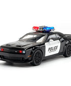 1:32 Dodge Challenger SRT Alloy Musle Car Model Diecasts Metal Sports Car Model Simulation Sound Light Collection Kids Toys Gift Police - IHavePaws