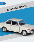 WELLY 1:24 BMW 2002 Ti Alloy Sports Car Model Diecast Metal Toy Classic Vehicles Car Model Simulation Collection Childrens Gifts White - IHavePaws
