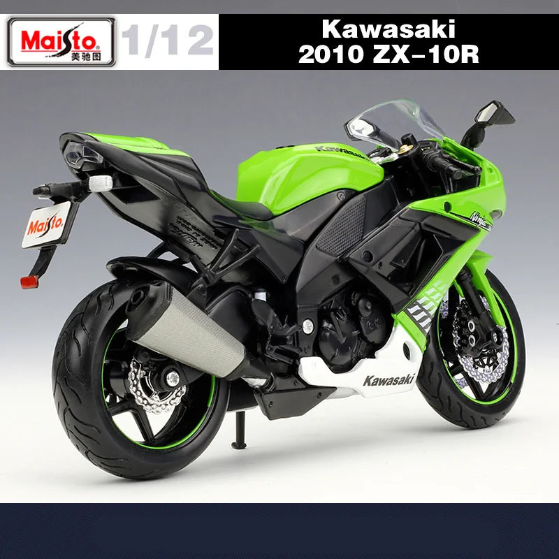 Maisto 1:12 Kawasaki Ninja ZX-10R Alloy Racing Motorcycle Model Diecast Metal Street Sports Motorcycle Model Childrens Toys Gift