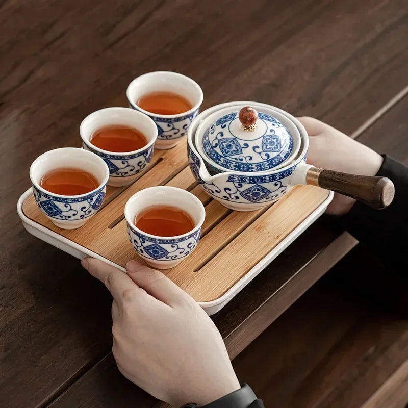 Handmade Tea Ceremony Exquisite Stone Grinding Shape Tea Set - IHavePaws