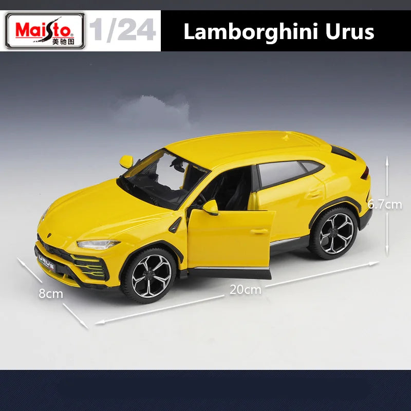 WELLY 1:24 Lamborghini URUS SUV Alloy Sports Car Model Diecasts Metal Racing Car Model Simulation Collection Childrens Toys Gift - IHavePaws
