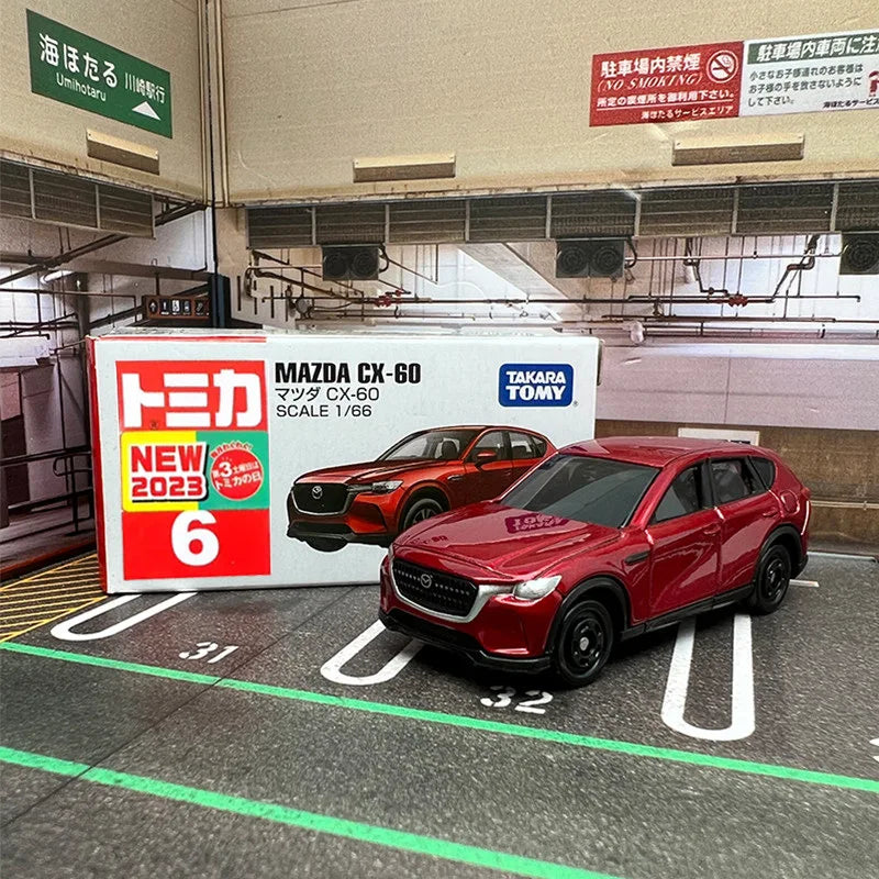 Takara TOMY Mazda CX-60 SUV Alloy Car Model Diecast Metal Toy Car Vehicles Model Simulation Miniature Scale Collection Kids Gift