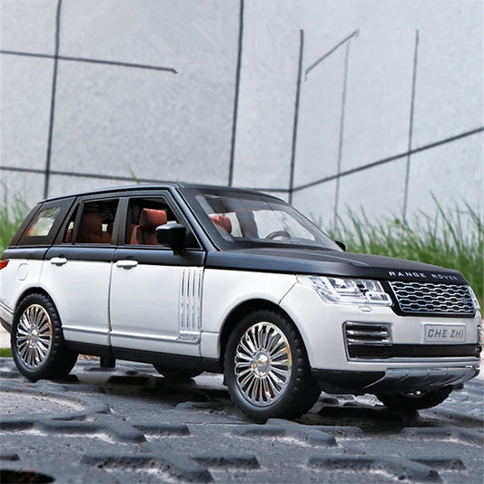 1:24 Range Rover Sports SUV Alloy Car Model Diecast & Toy Off-road Vehicles Metal Car Model Simulation Sound and Light Kids Gift - IHavePaws