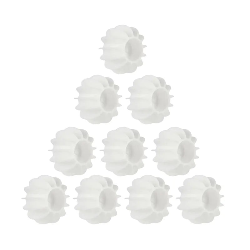 Laundry Ball Reusable Silicone Clothes Hair Cleaning Tools Pet Hair Remover JIT-003-10PCS-White - IHavePaws
