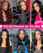 32 34 Inch Body Wave 180% 6x4 5x5 Wear And Go Glueless Wig Human Hair Transparent Lace Closure Wigs For Black Women  MYLOCKME