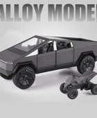 1/24 Tesla Cybertruck Pickup Alloy Car Model Diecasts Metal Toy Off-road Vehicles Truck Model Simulation Sound Light Kids Gifts Gray - IHavePaws