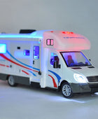 1:28 Diecast Luxury RV Recreational Vehicle Car Model Metal Camper Van Motorhome Touring Car Model Sound and Light Kids Toy Gift - IHavePaws