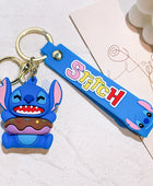 Anime Funny Stitch Keychain Cute Keychain PVC Pendant Men's and Women's Backpack Car Keychain Jewelry Accessories SDZ 30 - ihavepaws.com