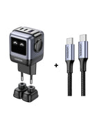 UGREEN 65W GaN Charger Robot Design Quick Charge 4.0 3.0 PPS for iPhone 15 14 13 Pro Macbook Laptop Tablet PD Fast Charger With 1.5 100W Cable 2 - IHavePaws