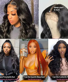 34 32 In Body Wave Human Hair Lace Frontal Wigs 13x4 13x6 Transparent Lace Front Wig For Women 6x4 5x5 Glueless Wig Human Hair