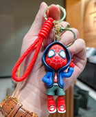Superhero Spider Man Keychain Avengers Series Captain America Iron Man Hulk Doll Key chain Ring Pendant Fashion Toy Gift for Son 01 - ihavepaws.com