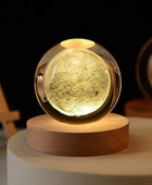 3D Crystal ball Planet Night Light Moon - IHavePaws