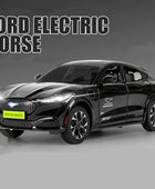1:24 Ford Mustang Electric Horse Mach-E Alloy New Energy Car Model Diecast Metal Sports Car Model Sound and Light Kids Toys Gift Black - IHavePaws