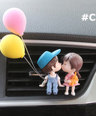 Boy Girl Couple Car Perfume Lovely Air Conditioning Aromatherapy Clip Cute Car Accessories Interior Woman Air Freshener Gift C Set - IHavePaws
