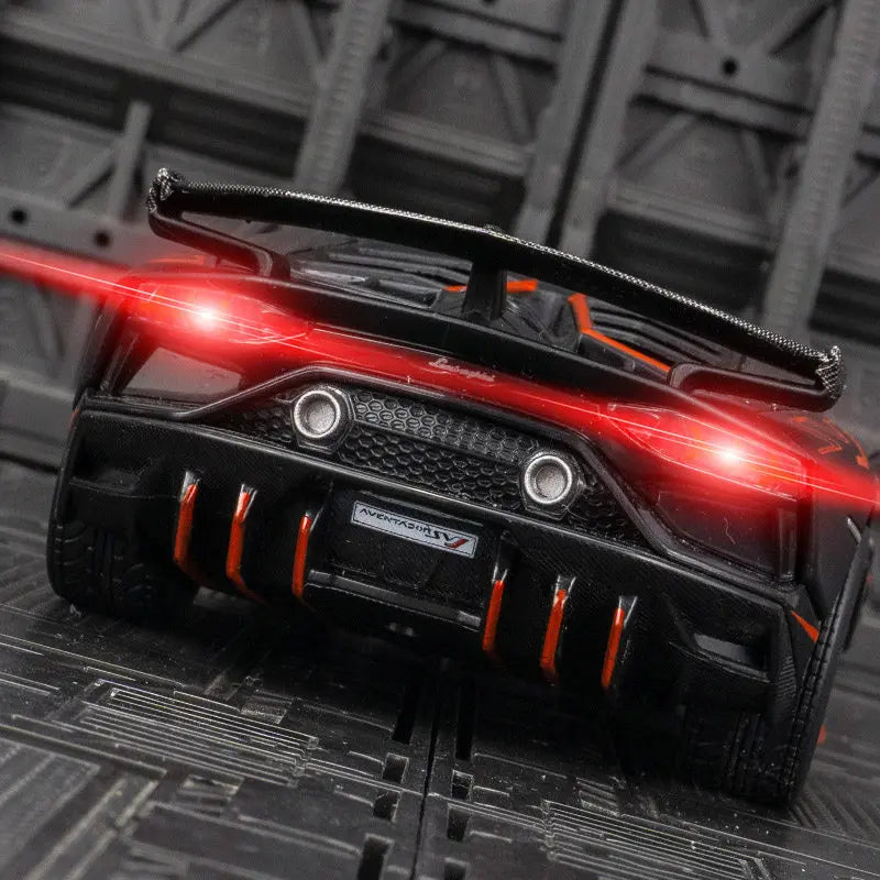 1/24 Lamborghini Aventador SVJ 63 Alloy Racing Car Model Diecast Metal Toy Sports Car Model Sound and Light Simulation Kids Gift - IHavePaws
