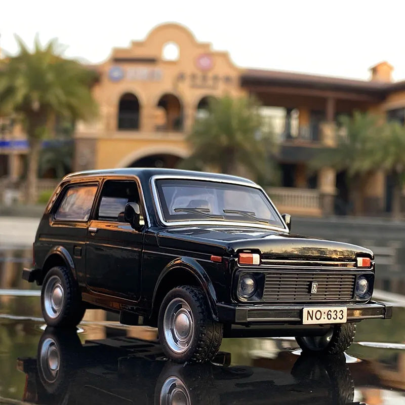 1:32 LADA NIVA Classic Car Alloy Car Diecasts & Toy Vehicles Metal Toy Car Model High Simulation Collection Childrens Toy Gift Black - IHavePaws