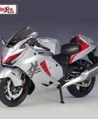 Maisto 1:12 SUZUKI 2022 Hayabusa Alloy Racing Motorcycle Model Diecasts Metal Toy White - IHavePaws