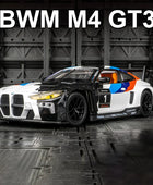 1:24 BMW CSL Alloy Track Racing Car Model Diecast Metal Toy Car Sports Model Simulation Sound and Light Collection Children Gift M6 GT3 white - IHavePaws
