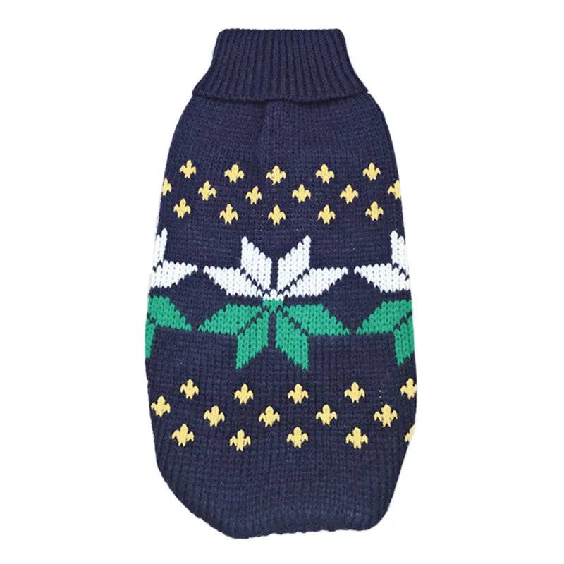 Adorable Cat Sweater: Cozy Winter Style for Your Feline Friend Navy Leaf / 6 - IHavePaws