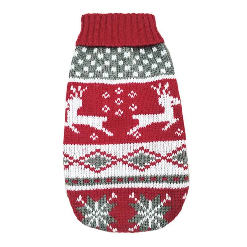 Adorable Cat Sweater: Cozy Winter Style for Your Feline Friend White Navy Deer / 6 - IHavePaws