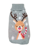 Adorable Cat Sweater: Cozy Winter Style for Your Feline Friend Red White Deer / 6 - IHavePaws
