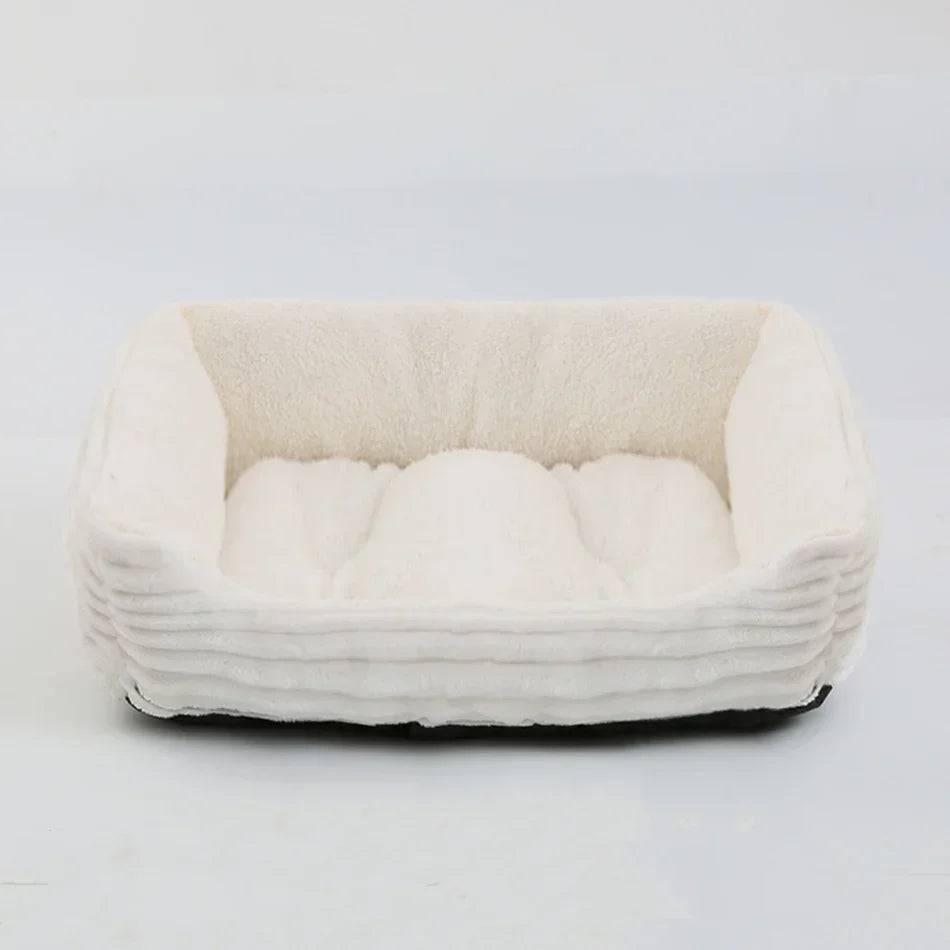 Square Plush Kennel: The Perfect Bed for Your Pet cat dog bed 09 / XS(43X34X12CM) - IHavePaws