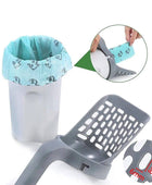 Compact Cat Litter Shovel Scoop with Built-In Trash Can - IHavePaws