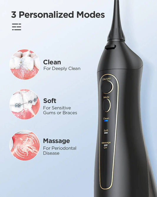 Fairywill Water Flosser 5020E: Effortless Deep Clean for a Sparkling Smile - IHavePaws