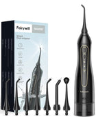 Fairywill Water Flosser 5020E: Effortless Deep Clean for a Sparkling Smile Black - IHavePaws