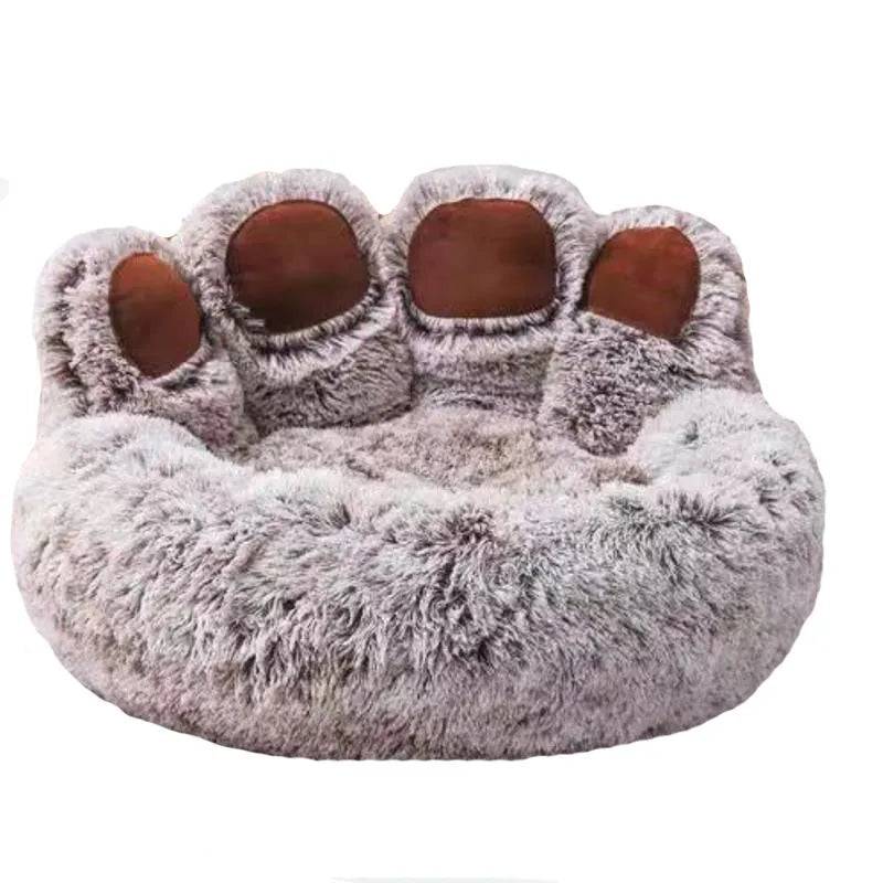 Fluffy Dog Bed: The Perfect Place for Your Furry Friend to Relax Gradient Coffee / 50cm - IHavePaws