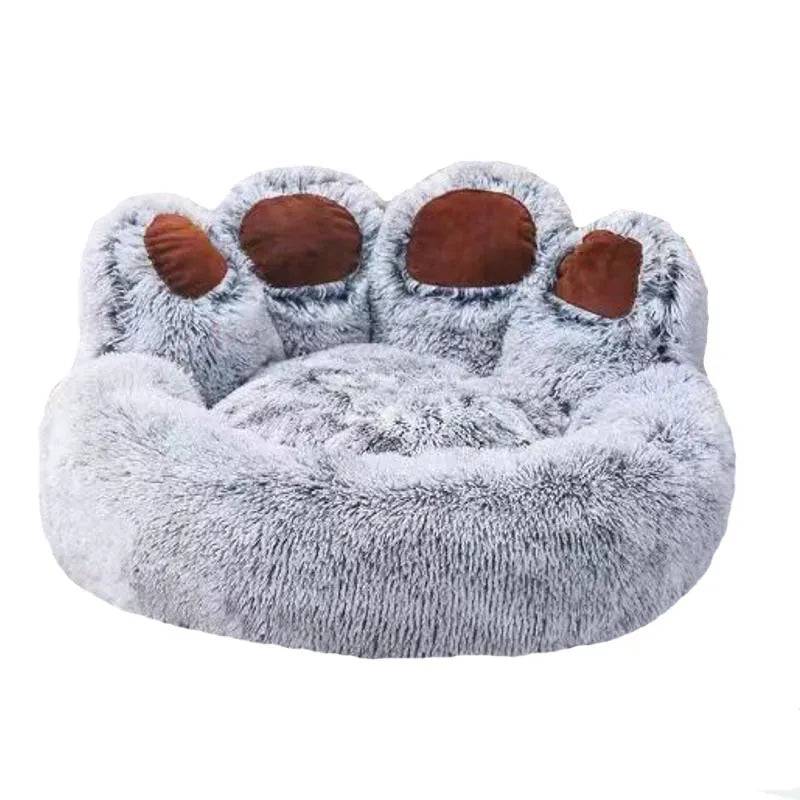 Fluffy Dog Bed: The Perfect Place for Your Furry Friend to Relax Gradient Gray / 50cm - IHavePaws