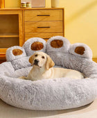 Fluffy Dog Bed: The Perfect Place for Your Furry Friend to Relax Light Gery / 50cm - IHavePaws