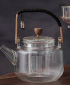 Glass Teapot Beam Kettle Household Tea Pot Set, Electric Pottery Stove Teapot 04 - IHavePaws