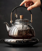 Glass Teapot Beam Kettle Household Tea Pot Set, Electric Pottery Stove - IHavePaws