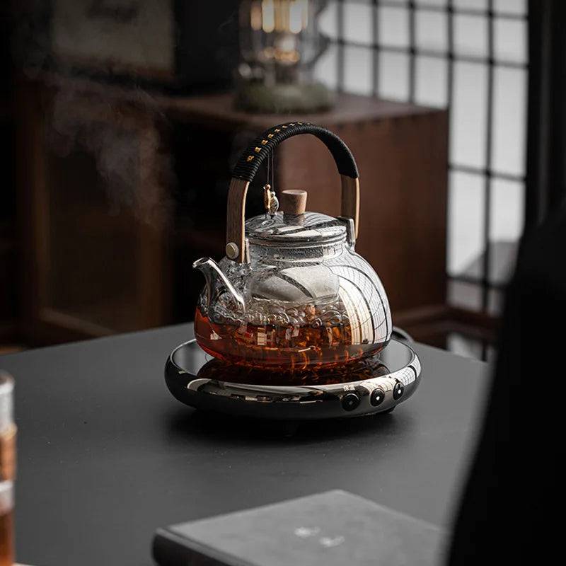 Glass Teapot Beam Kettle Household Tea Pot Set, Electric Pottery Stove - IHavePaws