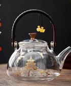 Glass Teapot Beam Kettle Household Tea Pot Set, Electric Pottery Stove Teapot 09 - IHavePaws