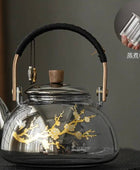 Glass Teapot Beam Kettle Household Tea Pot Set, Electric Pottery Stove Teapot 05 - IHavePaws