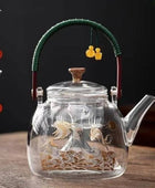 Glass Teapot Beam Kettle Household Tea Pot Set, Electric Pottery Stove Teapot 06 - IHavePaws