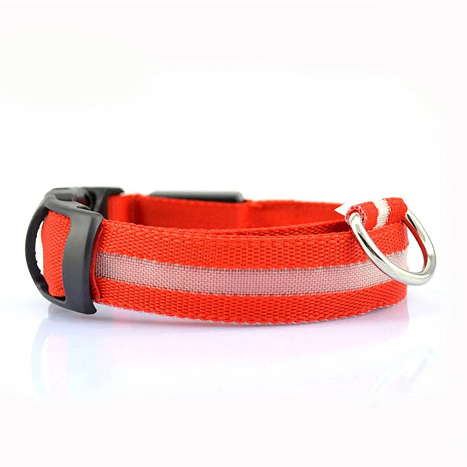 GlowGuard LED Dog Collar: Keep Your Pet Safe and Stylish in the Dark Red battery / XS neck 28-40cm - IHavePaws