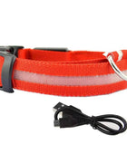 GlowGuard LED Dog Collar: Keep Your Pet Safe and Stylish in the Dark Red usb charging / XS neck 28-40cm - IHavePaws