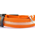 GlowGuard LED Dog Collar: Keep Your Pet Safe and Stylish in the Dark Orange battery / XS neck 28-40cm - IHavePaws