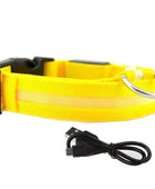 GlowGuard LED Dog Collar: Keep Your Pet Safe and Stylish in the Dark Yellow usb charging / XS neck 28-40cm - IHavePaws