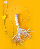 Hanging Door Type Cat Toy Retractable Funny Stick Caterpillar-pink - IHavePaws