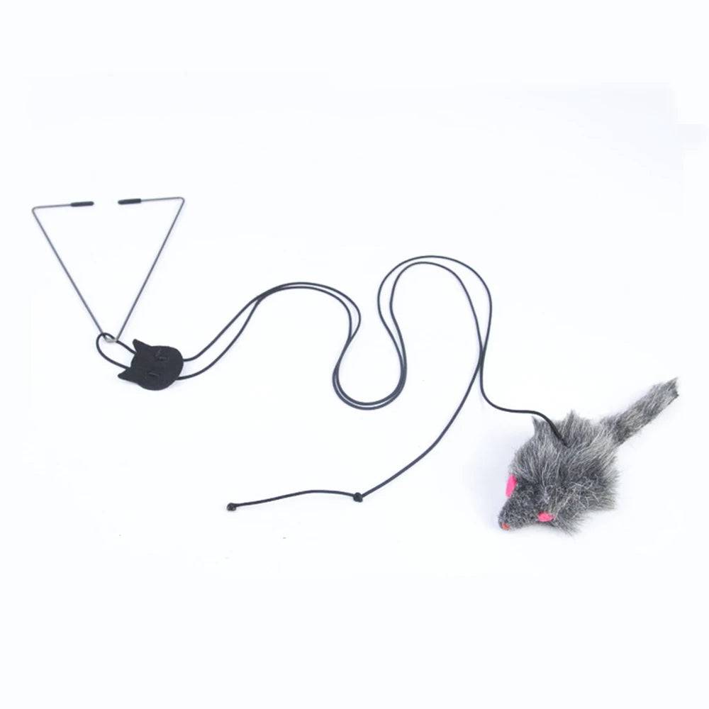 Hanging Door Type Cat Toy Retractable Funny Stick Mouse1 - IHavePaws