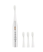 Adult Black White Classic Acoustic Electric Toothbrush Platinum 4 Bruch head - IHavePaws