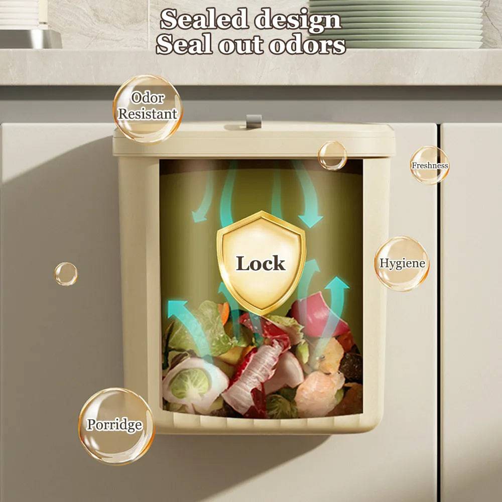 Kitchen Trash Can Wall Mounted Hanging Trash Bin - IHavePaws