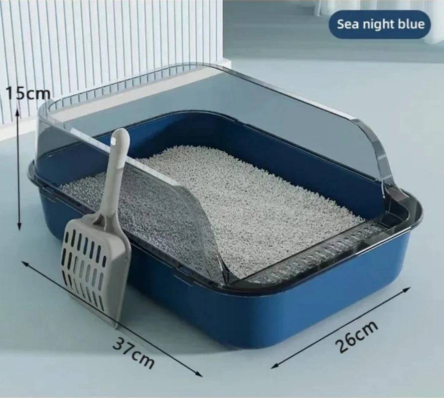 Pet Sandbox Cat Litter Box A Blue - IHavePaws
