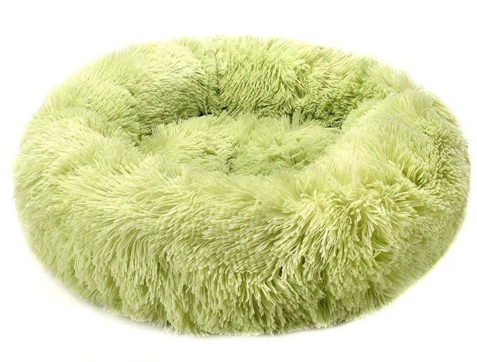 Cozy Round Cat Bed Grass Green / 40cm - IHavePaws