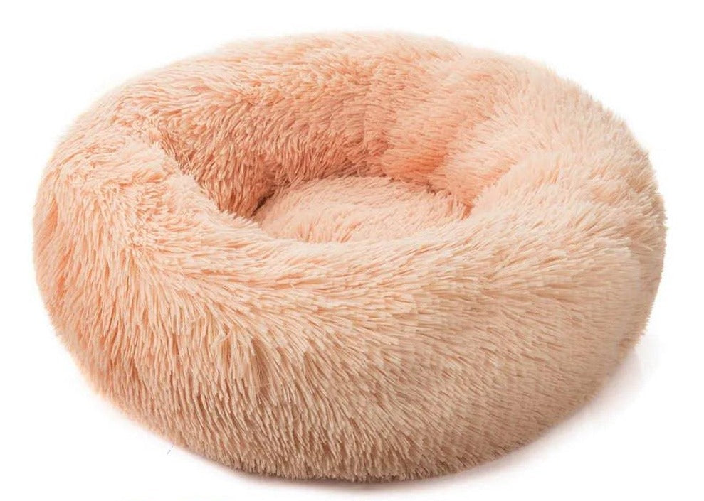 Cozy Round Cat Bed Apricot / 40cm - IHavePaws